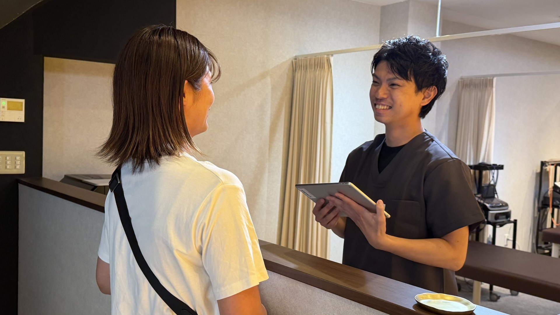 受付でのご案内